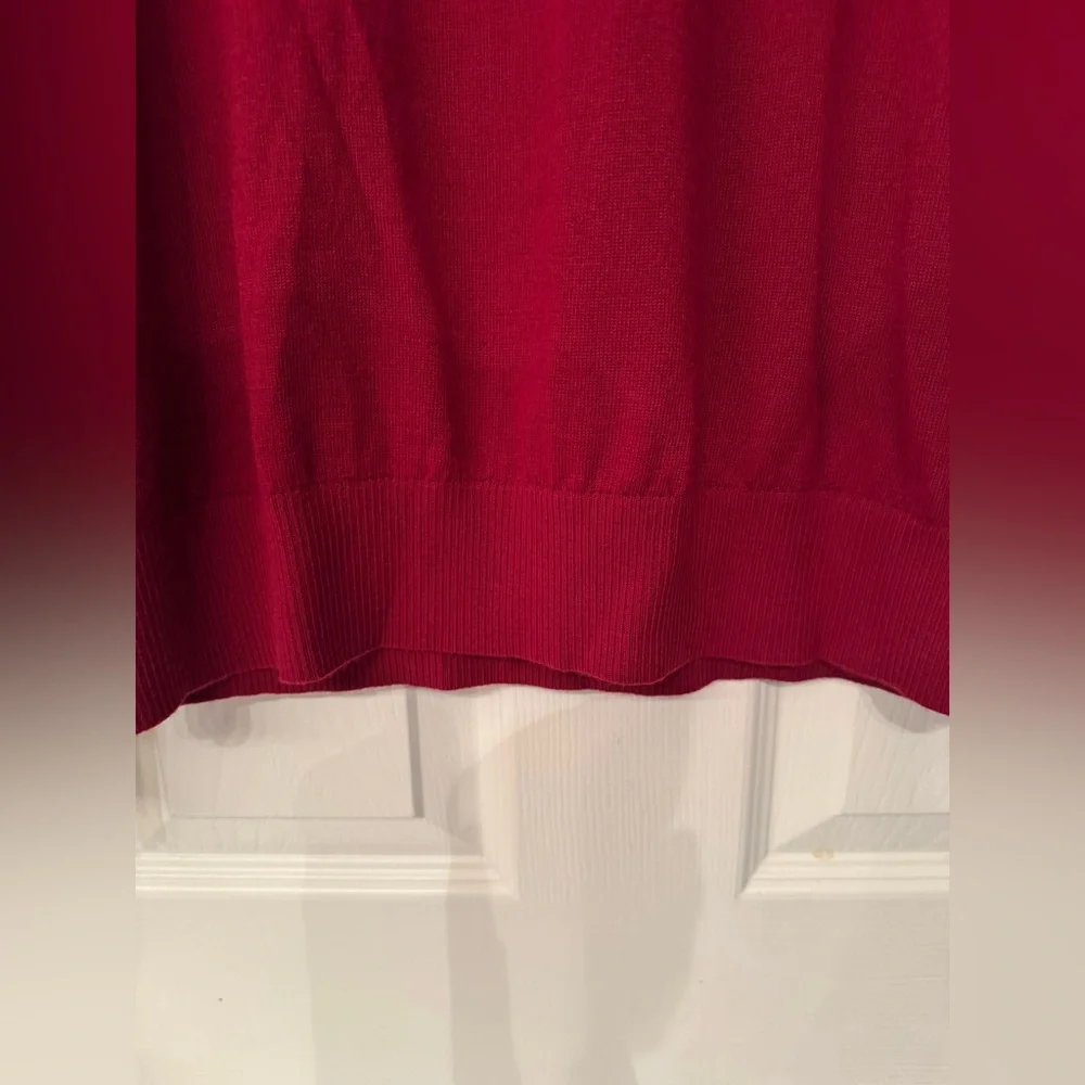 Rodd & Gunn Men’s Red 100% Extra Fine Merino Wool V-Neck Sweater Large